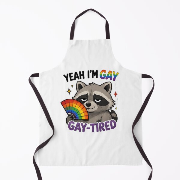 Item preview, Yeah I'm Gay Gay-Tired Funny Raccoon Pride designed and sold by Pixanova.