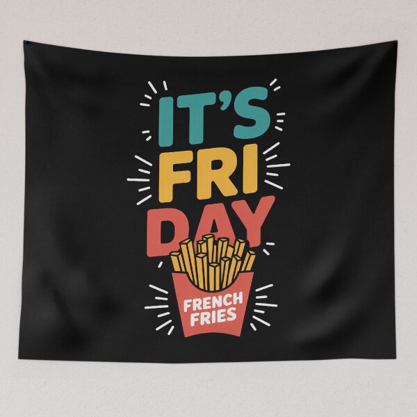 Aperçu de l'œuvre C'est vendredi, jour des frites ! Restauration rapide créée et vendue par SapfireStuArt.