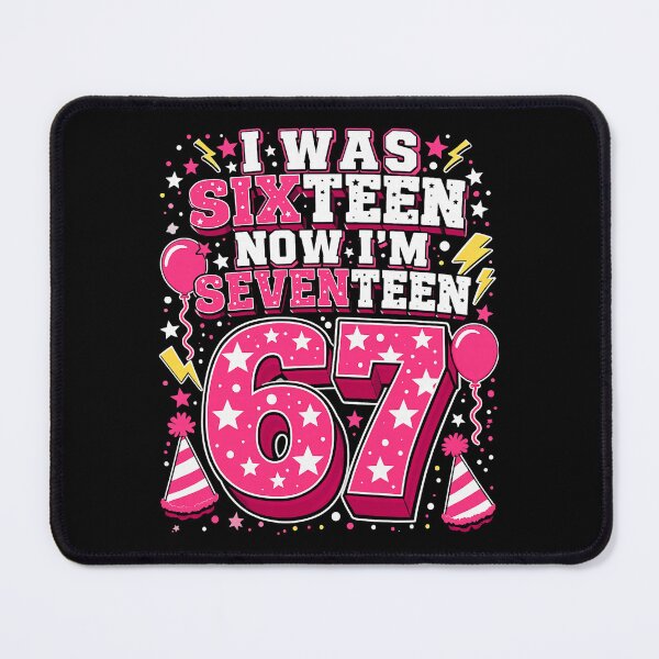 Item preview, 17 Birthday I was Sixteen Now I'm Seventeen Funny Six Seven designed and sold by Littermin.