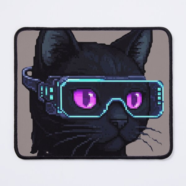 Item preview, Cyberpunk Pixel Cat - Retro Gaming 8-Bit designed and sold by design-rebell.