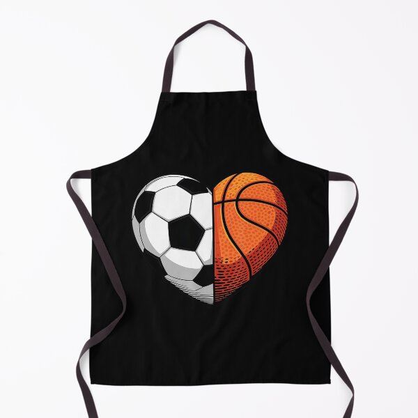 Item preview, Soccer and Basketball Heart Illustration for Multi Sport Fans and Athletes designed and sold by allistermariam.