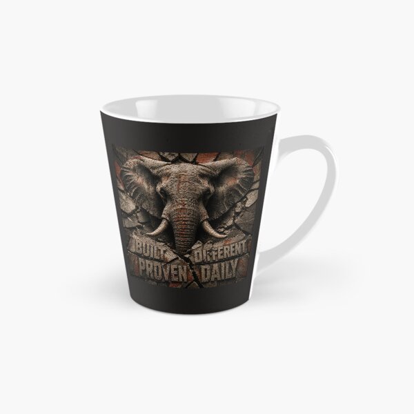 Item preview, Operator Built Different Elephant Industrial Canvas Print designed and sold by SavannaStrikes.