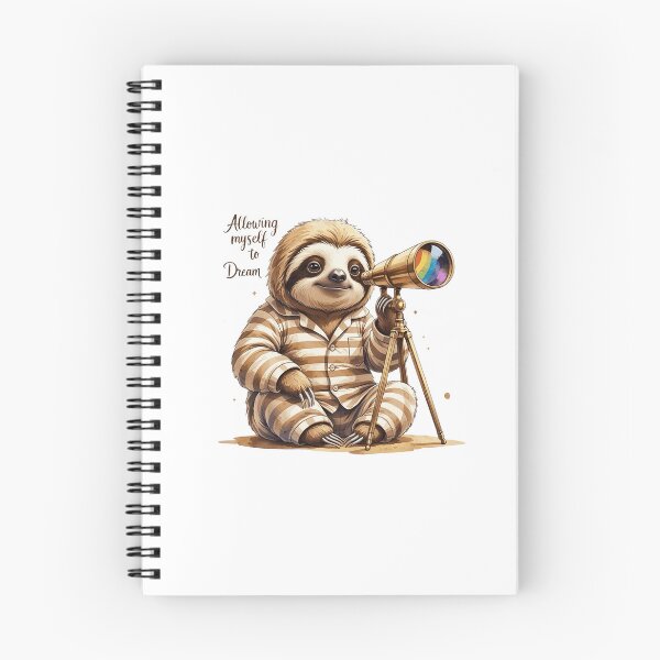 Item preview, Allowing Myself To Dream Cute Vintage Sloth Subtle Pride Rainbow designed and sold by AQUILAKREO.
