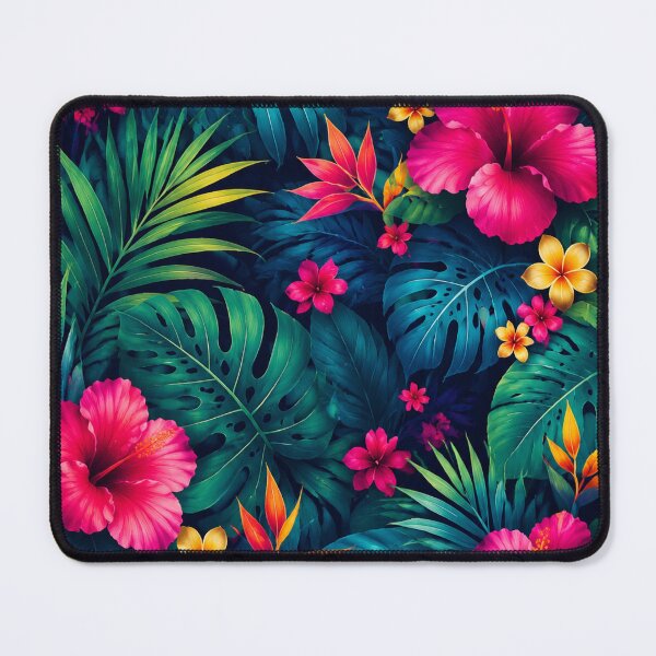 Item preview, Tropical Floral Leaf Pattern designed and sold by VibePrints101.