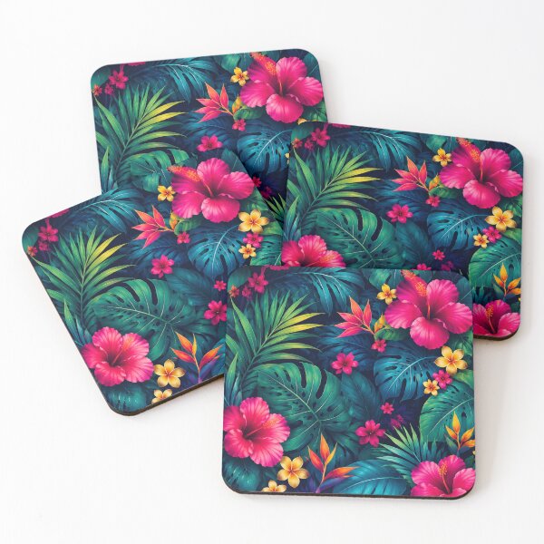 Item preview, Tropical Floral Leaf Pattern designed and sold by VibePrints101.