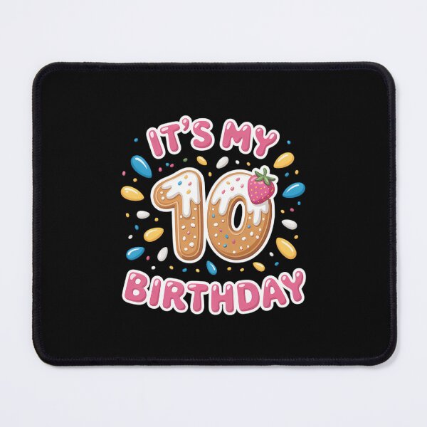 Item preview, It's My 10th Birthday Donut - 10 Years Old B-day Donut Girl designed and sold by SapfireStuArt.