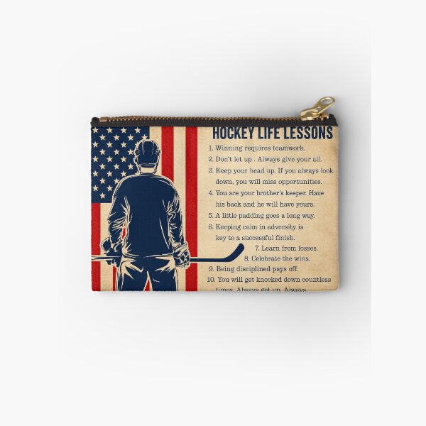 Item preview, Hockey Life Lessons Gift For Boys , Hockey Life Lessons Wall Decor , Vintage Hockey Sports Wall Art for Bedroom Bathroom Living Room designed and sold by Stewar-ArtCool.