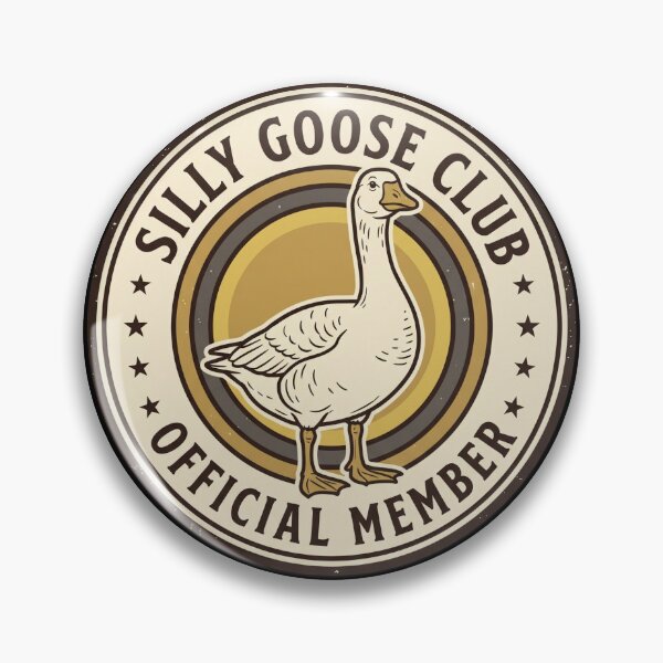 Item preview, Silly Goose Club Official Member Funny Goose designed and sold by dudelinart.