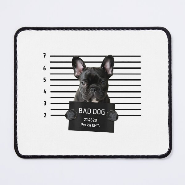 Item preview, Bad Dog French Bulldog Mugshot Portrait designed and sold by SoyLamderma.