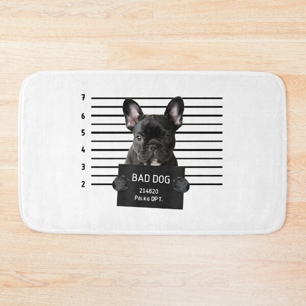 Item preview, Bad Dog French Bulldog Mugshot Portrait designed and sold by SoyLamderma.