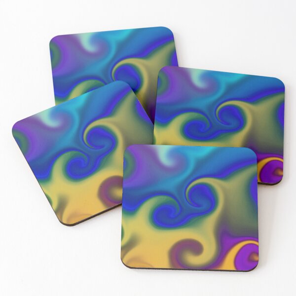 Item preview, Vibrant Psychedelic Liquid Swirl Abstract Art designed and sold by Happyabstract.
