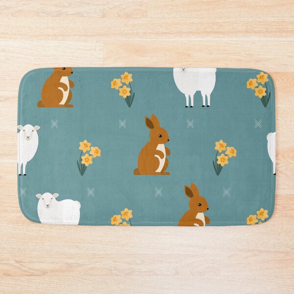 Item preview, Farm animals on blue designed and sold by reneesillus.