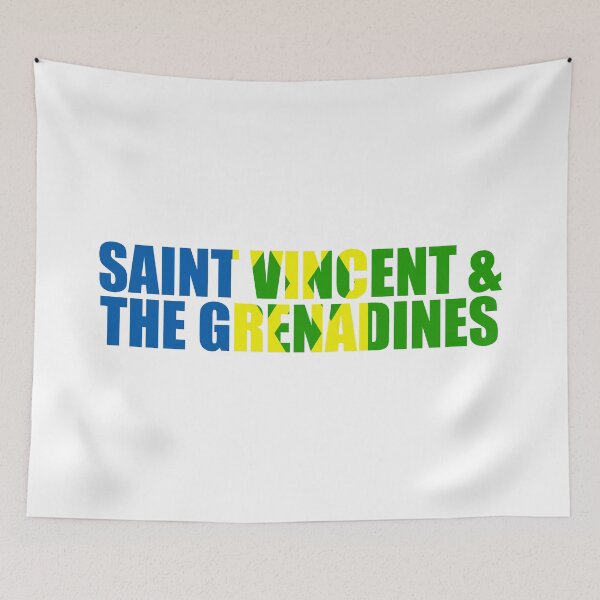 Item preview, Saint Vincent And The Grenadines Flag VC designed and sold by shitpostee.
