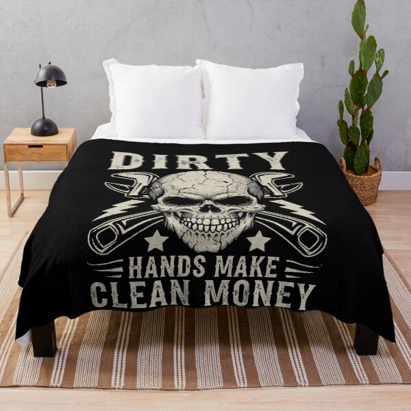 Item preview, Dirty Hands Make Clean Money Mechanic Tradesman Blue Collar Hard Worker designed and sold by PopStars1993.