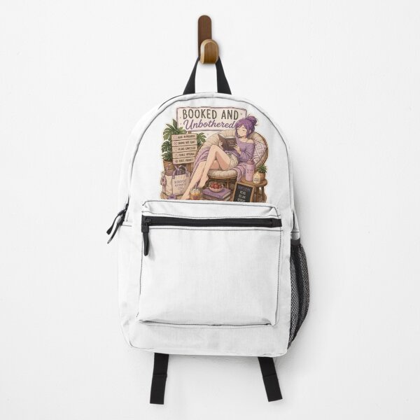 Item preview, Booked And Unbothered – Anime Introvert Girl Reading Design designed and sold by DailyStruggleCo.