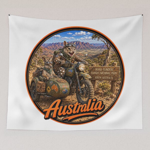 Item preview, Sidecar Pals on an Aussie Adventure designed and sold by Holiday-Hunter.