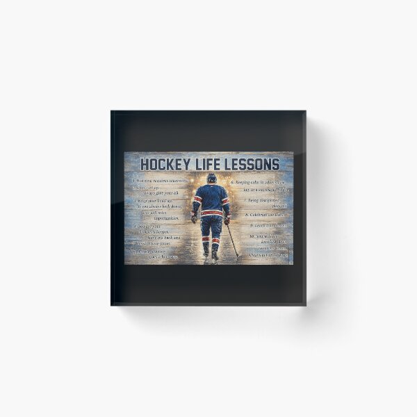 Item preview, Hockey Life Lessons For Boys , Hockey Life Lessons Poster Bedroom Living room Bathroom, Hockey Dad Gift designed and sold by PaulaSpringArt.