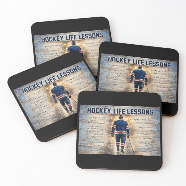 Item preview, Hockey Life Lessons For Boys , Hockey Life Lessons Poster Bedroom Living room Bathroom, Hockey Dad Gift designed and sold by PaulaSpringArt.
