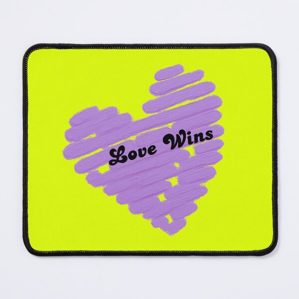 Item preview, Love Wins – Lavender Hand Painted Heart | Minimalist Typography designed and sold by VariusDesigns.