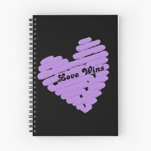 Item preview, Love Wins – Lavender Hand Painted Heart | Minimalist Typography designed and sold by VariusDesigns.