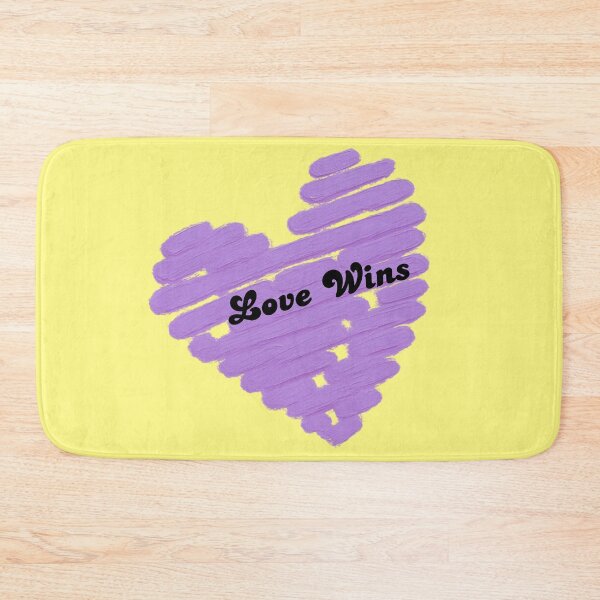 Item preview, Love Wins – Lavender Hand Painted Heart | Minimalist Typography designed and sold by VariusDesigns.