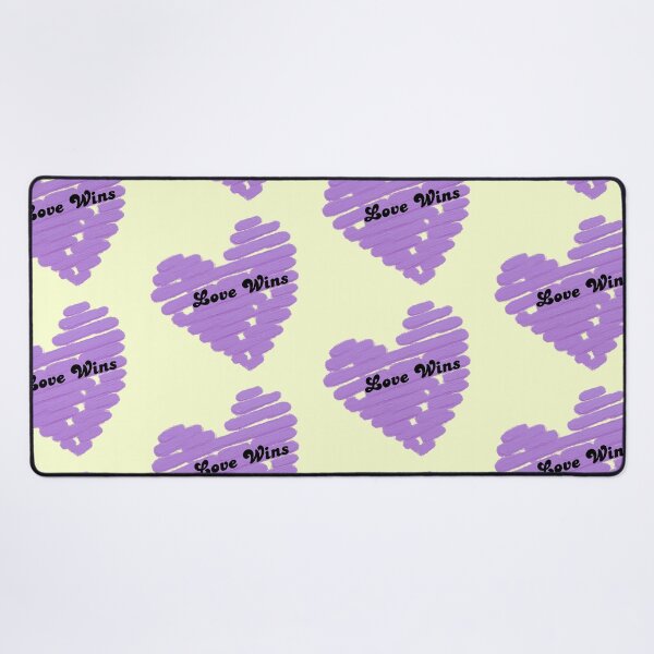 Item preview, Love Wins – Lavender Hand Painted Heart | Minimalist Typography designed and sold by VariusDesigns.