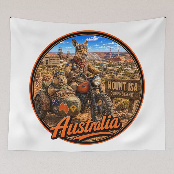 Item preview, Exploring Australia with Sidecar Buddies designed and sold by Holiday-Hunter.