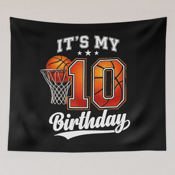 Item preview, It's My 10th Birthday Basketball Graphic for Who Love the Game designed and sold by allistermariam.