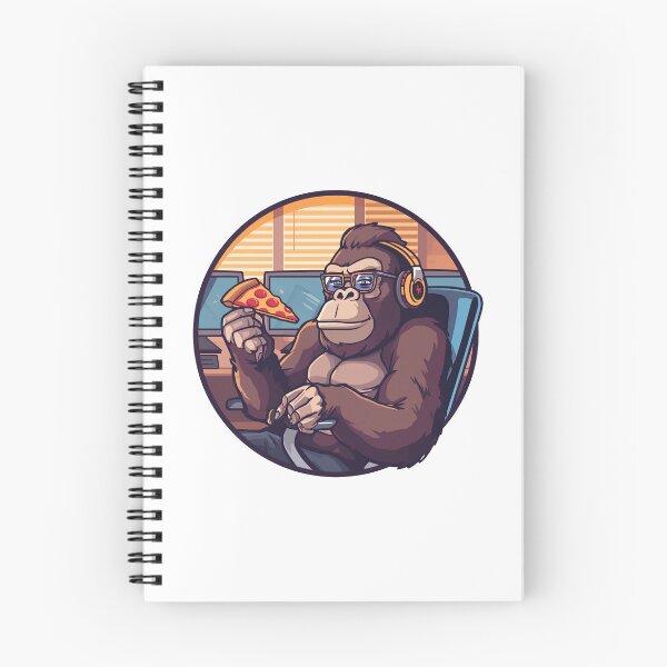 Item preview, Gamer Gorilla with Pizza IT Office Humor designed and sold by MarrysLifestyle.