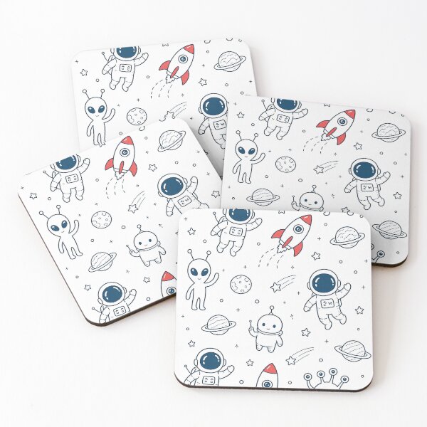 Item preview, Cute Space Doodle Pattern designed and sold by VibePrints101.