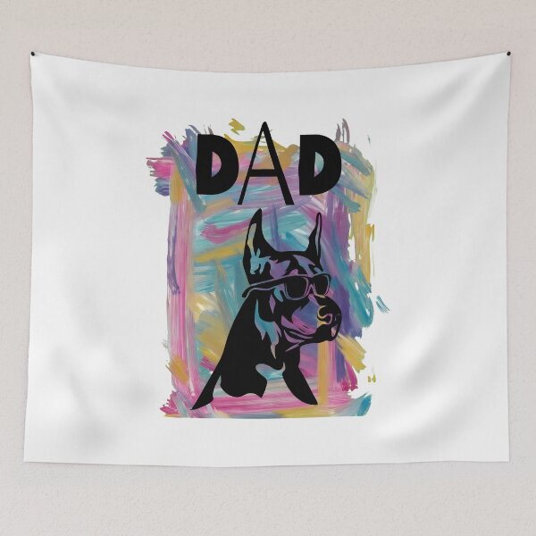 Item preview, DAD Dog Cool Shades Abstract Art designed and sold by SoyLamderma.