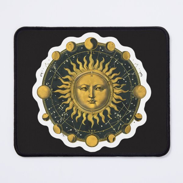 Item preview, 19th Century Vintage Celestial Sun and Moon Phases designed and sold by 77Clover.