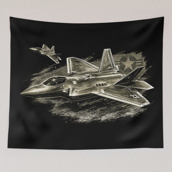 Item preview, F35 Lightning II Sketch Art | Stealth Fighter Jet Military Aviation Design designed and sold by Aerolovers.