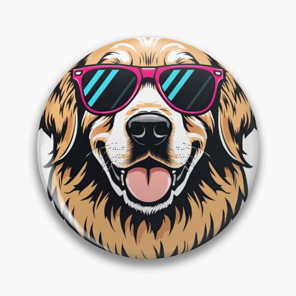 Item preview, Golden Retriever Dog Wearing Sunglasses Graphic designed and sold by SeaburyPrints.