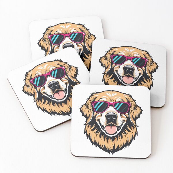 Item preview, Golden Retriever Dog Wearing Sunglasses Graphic designed and sold by SeaburyPrints.