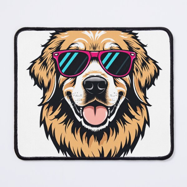 Item preview, Golden Retriever Dog Wearing Sunglasses Graphic designed and sold by SeaburyPrints.