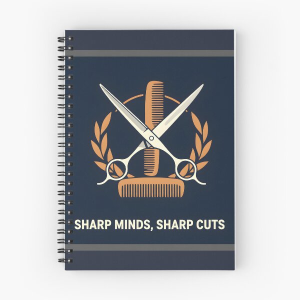 Item preview, Barber Shears and Wooden Comb Crest: Minimalist Vector Salon Art designed and sold by Creative-RE.
