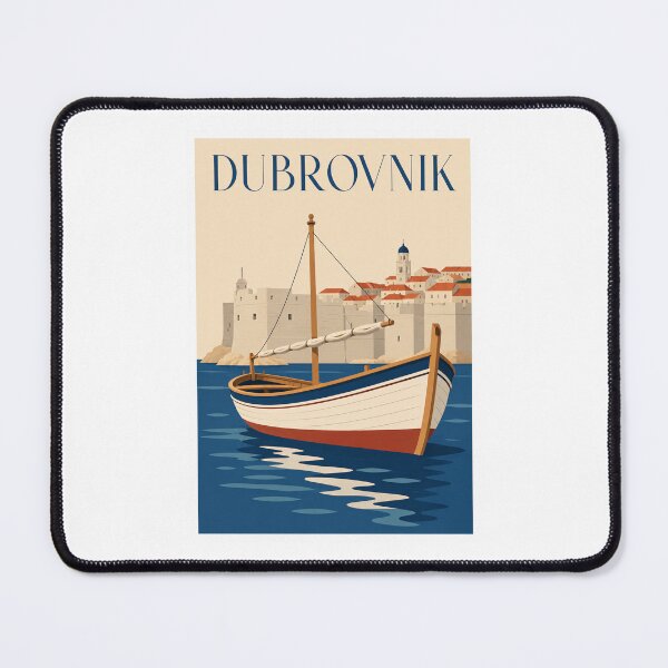 Item preview, Dubrovnik Coastal Boat Travel Poster designed and sold by Beyond Destinations.