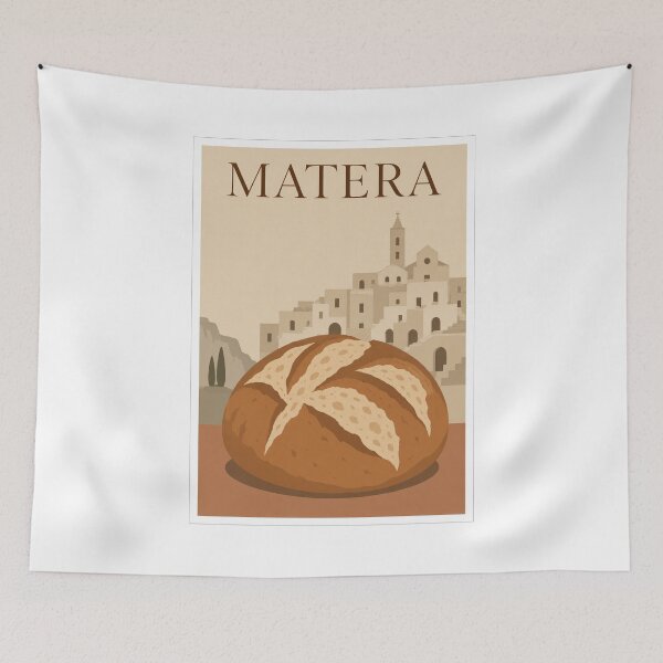 Item preview, Matera Bread Travel Poster designed and sold by Beyond Destinations.