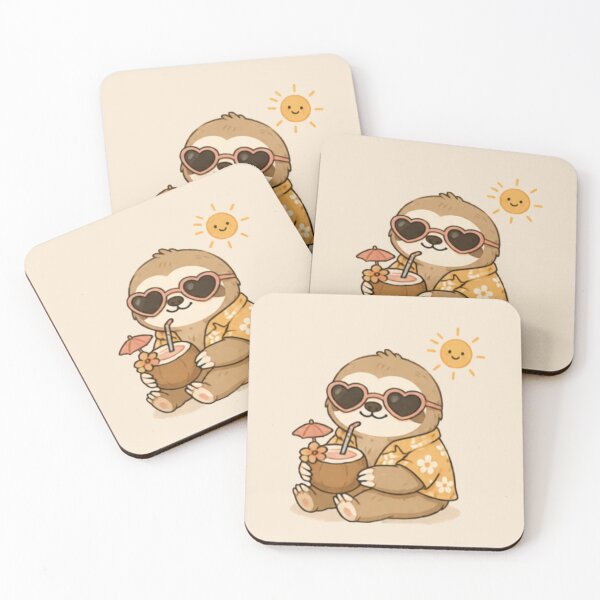 Item preview, Cute Summertime Sloth designed and sold by MellowMunchkins.