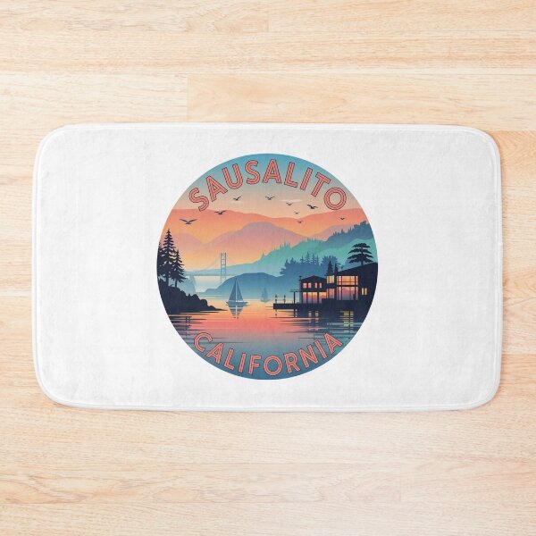 Item preview, Sausalito California: Sunset Bay Badge designed and sold by CircinusStore.