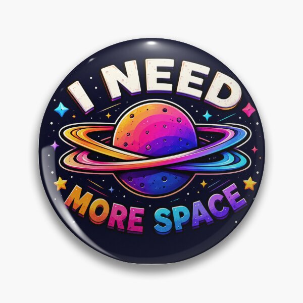 Item preview, I Need More Space | Funny Space Quote | Colorful Saturn Planet | Cute Galaxy Typography | Sci-Fi Graphic Design designed and sold by StyloStudio.