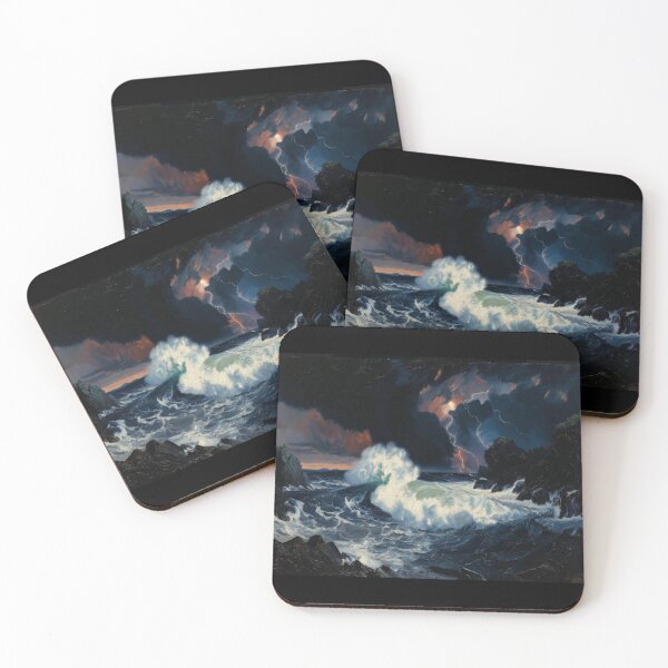 Item preview, Epic Stormy Ocean Midnight Tempest Lightning Crashing Wave designed and sold by Nexus Space.