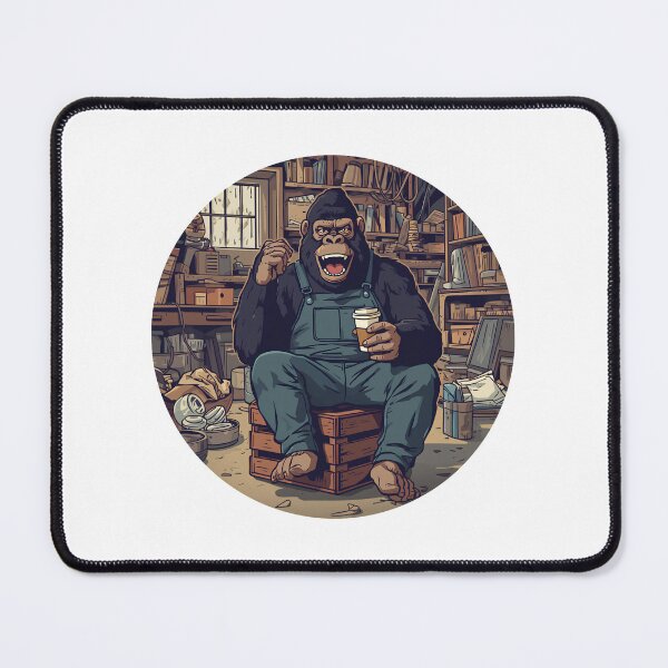 Item preview, Craftsman Gorilla Blue-Collar Coffee Workshop Funny designed and sold by MarrysLifestyle.
