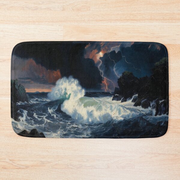 Item preview, Epic Stormy Ocean Midnight Tempest Lightning Crashing Wave designed and sold by Nexus Space.