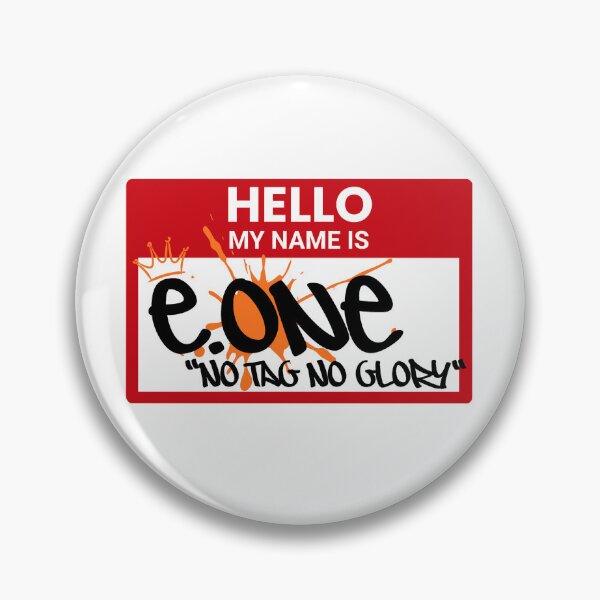 Item preview, Hello My Name Is e.one — Graffiti Tag designed and sold by ENDTOENDSTORE.