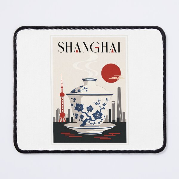 Item preview, Shanghai Gaiwan Tea Travel Poster designed and sold by Beyond Destinations.