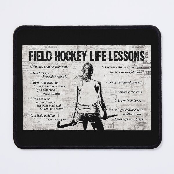 Item preview, Filed Hockey Life Lessons For Girls Birthday, Filed Hockey Life Lessons Poster For Girls Bedroom Bathroom designed and sold by SockaArt1.