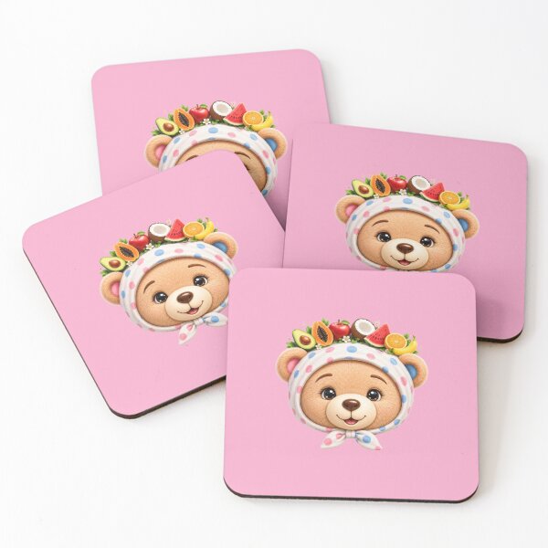 Item preview, Adorable Teddy Bear Surrounded by Fresh Fruits designed and sold by annenambiro.
