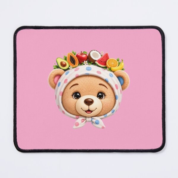Item preview, Adorable Teddy Bear Surrounded by Fresh Fruits designed and sold by annenambiro.